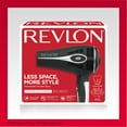 thumbnail image 7 of Revlon 1875W Retractable Cord Fold & Go Ceramic Hair Dryer, Black, 7 of 7