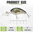 thumbnail image 4 of TRUSCEND Shallow or Deep Diving Crankbait with BKK Hooks, Wobble Fishing Lures for Bass Trout Crappie Walleye, Sinking Lipless Vibe Crank Bait for Bass Pike, Amazing Swimbait for Family Fishing, 4 of 7