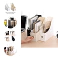 thumbnail image 1 of Document Organizer Folding High Capacity Keep Neat Vertical Desktop Book Pencil Sundries Storage Box for School, 1 of 8