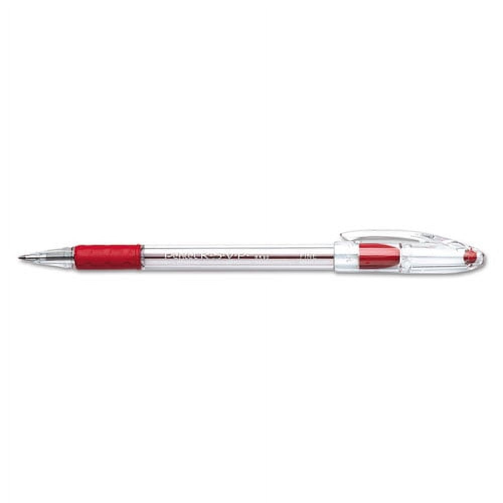 R.s.v.p. Ballpoint Pen, Stick, Fine 0.7 Mm, Red Ink, Clear/red Barrel, Dozen | Bundle of 10 Dozen