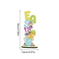 thumbnail image 2 of Ensemble de 3 Figurines de Lapin de Pâques et Œuf - Résine, Design Festif - Idéal pour Décoration de Printemps, 2 of 4