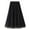 Black, variant on Sngxgn Women's Elastic Waist Party Pleated Midi Skirt(Khaki,One Size)