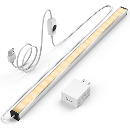 

Led Under Cabinet Light 12 Inch Led Light Bar Warm White 3000K Plug In Undercabinet Led Lighting Lightweight Usb Light Strip Under Counter Lights For Kitchen/Room/Shelf/Desk/Showcase-Uno-Ut