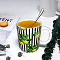 thumbnail image 5 of Yiaed Lemons on Striped Print Ceramics Coffee,Large Handle Design,Extra Large Tea and Coffee Cup for Office and Home Mugs, 5 of 6