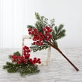 thumbnail image 5 of Nearly Natural 20in. Iced Pine and Berries Artificial Plant (Set of 4), 5 of 5