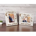 thumbnail image 3 of Darling Souvenir Wedding Keepsake Frame - 5x7 Inches Vertical Marriage Tabletop White Photo Holder with Acrylic Glass, Wooden Engraved Elegant Gift & Anniversary Memory Mount, 3 of 8