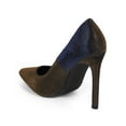 thumbnail image 3 of New Women Miss L Rosee Shimmer Iridescent Pointy Single Sole Stiletto Pump Size, 3 of 5
