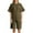 Army Green, variant on RMGVDSD Women's Summer Casual Sports Suit Striped Round Neck Short Sleeve T-Shirt And Shorts Loungewear Set Daily Casual Workout Sets