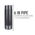 thumbnail image 2 of B & K 587-060HN 1.5 x 6 in. Hydraulic Equipment Nipple Steel, Black, 2 of 8