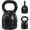 Black-12lb, variant on Adjustable Kettlebell Weights Set Cast Iron Exercise Fitness Kettle Ball Grip 5, 8, 9,12lb Free Weight Men Women Kettlebells for Gym Workout Ballistic, Core,Strength