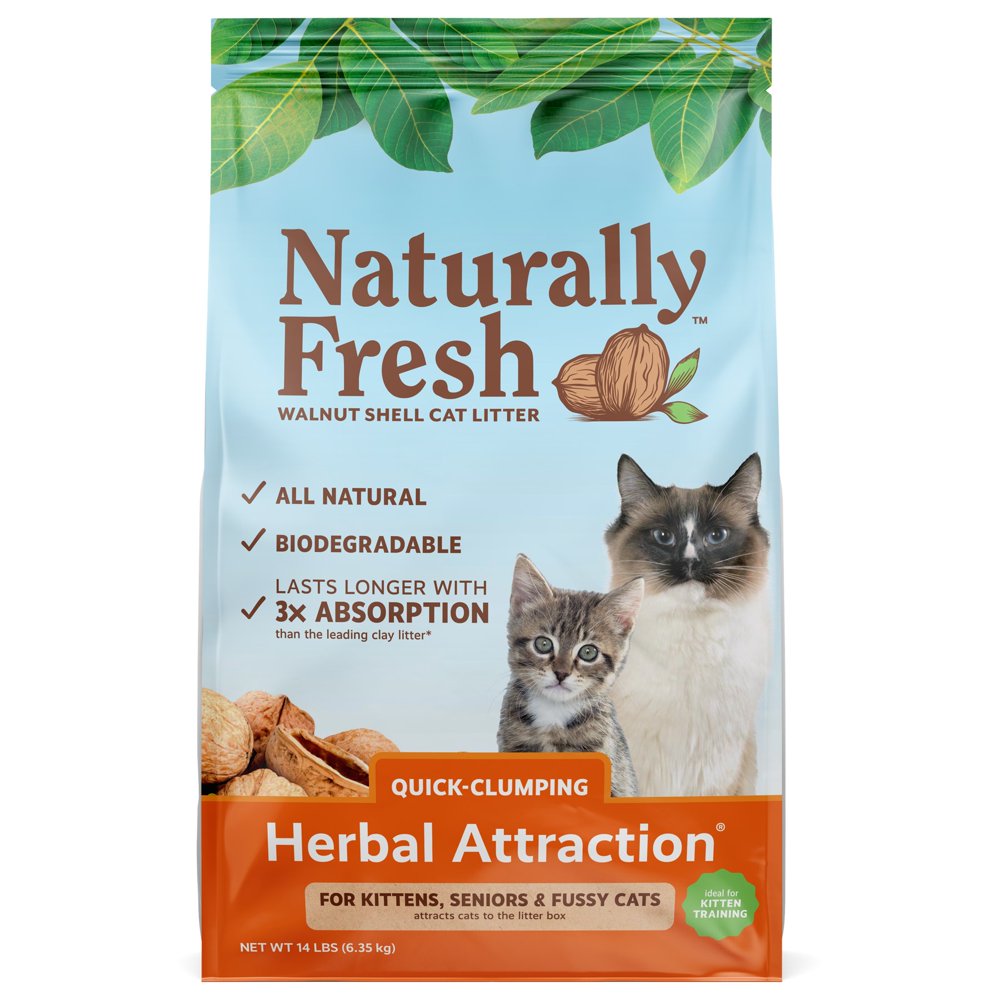 Naturally Fresh WalnutBased Herbal Attraction QuickClumping Cat