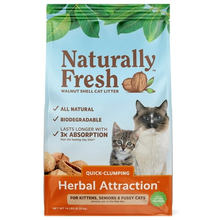 UPC: 0750244220060 | Naturally Fresh Walnut-Based Herbal Attraction Quick-Clumping Cat Litter 14 lb. Bag