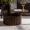 Walnut, variant on 27" Round Coffee Table with Hidden Storage Compartment, Fluted Lift Top Center Table with Slow-Rebound Rod and Solid Base, Wooden Tea Table for Living Room, Office, Black