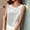 White, variant on Sakmal Black Tank Tops Women Crew Neck Satin Sleeveless Shirts Solid Summer Tank Tops for Women L