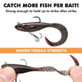 thumbnail image 4 of TRUSCEND Pre-Rigged Soft Fishing Lures, Super Durable Soft Swimbait, Well-Made Lifelike Swim Baits, Weedless Lure for Bass Trout Walleye, Saltwater Fishing Gear Gifts for Men, 4 of 8