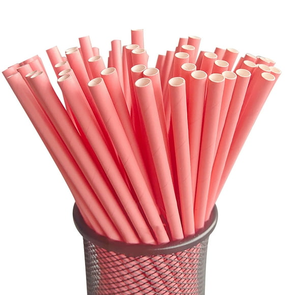 TIMIFIS Pailles Essentielles pour la Maison Pailles en Papier Jetables Dégradables Pailles à Jus Pailles pour Boissons Décoration de Fête Dessert
