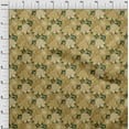 thumbnail image 4 of oneOone Cotton Poplin Twill Light Brown Fabric Asian Chinese Floral Craft Projects Decor Fabric Printed By The Yard 56 Inch Wide, 4 of 4