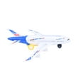 thumbnail image 2 of WonderPlay All Aboard! Bump and Go Electric Air Bus A380 Kids Action Airplane - Model Plane with LED Lights and Sounds - Changes Direction On Contact - Blue, 2 of 9