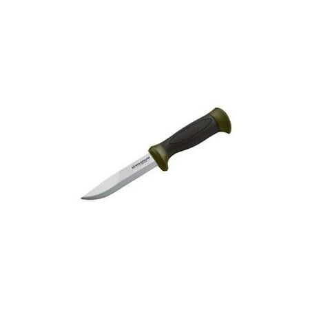 MAGNUM 02RS003 Nordic Olive Fixed Blade Knife with 4. 45 inch Satin Plain