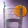 thumbnail image 2 of Godinger Highball Drinking Glasses, Acrylic Drinking Glasses Set, Elegant Tall Plastic Cups, Vintage Romantic Decor - Set of 4, Lavender, 2 of 4