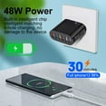 thumbnail image 4 of USB Wall Charger 48W 6-Port Fast Charging Block Adapter Plug Compatible For IPhone Android Tablet PC Mobile Phone, 4 of 9