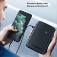 thumbnail image 4 of Waist Fan Portable Rechargeable Wearable Clip Belt Cooling Fan for Outdoor Fishing Black, 4 of 5