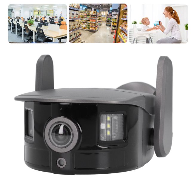 Cámara de Seguridad Gran Angular Para Exteriores, Cámara de Vigilancia Súper ojo de Hd 1080p Con Detección de ia, Visón Nocturna, Cámara de Seguridad para Hogar Gran