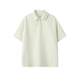 thumbnail image 1 of Blusa y camisa de manga corta con cuello vuelto para hombre, fina, holgada, ventilada, de color liso, con solapa y estampado de tela, blusa de manga corta para hombre, poliéster, 1 of 8