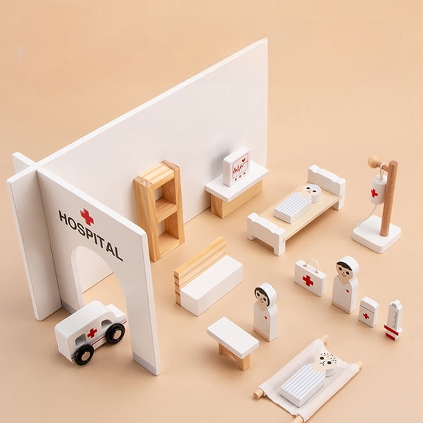 Jeu de simulation amusant pour enfants, ensemble d'outils de jeu de docteur électrique, boîte de médecine de lapin, instrument médical de jouet avec boîte de rangement, emballage