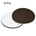 thumbnail image 3 of Uxcell Felt Furniture Pads 100mm Dia Self-stick Anti-scratch Floor Protector Brown 16 Pads, 3 of 5