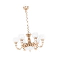 thumbnail image 4 of Candelabro de 6 brazos Sunnimix para casa de muñecas 1/12 dorado, 4 of 8