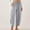 Gray, variant on juhao Women's Capri Pants High Waist Drawstring Cinch Bottom with Button Loose Casual Trouser with Pockets Lightweight Solid Color Beach Pants