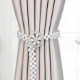 thumbnail image 3 of POINTERTECK Curtain Tieback Elastic Rope Adjustable Faux Pearl Home Decoration Delicate Alloy Flower/Bow/Butterfly for Home, 3 of 10