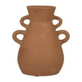 thumbnail image 6 of Decorative Terracotta Vase with Handles for Living Room Decor - Boho Flower Vase for House, Bedroom, or Office Space - Ideal for House Accent, Side Table, or Desk Accessory - 12", Brown, 6 of 14