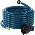 thumbnail image 1 of RV Sewer Hose Rinse Cap Kit, 10-Ft Gray/Black Water Hose, Rinse Cap with Water Flow Control Valve, Maximize Cleaning Area, 1 of 5