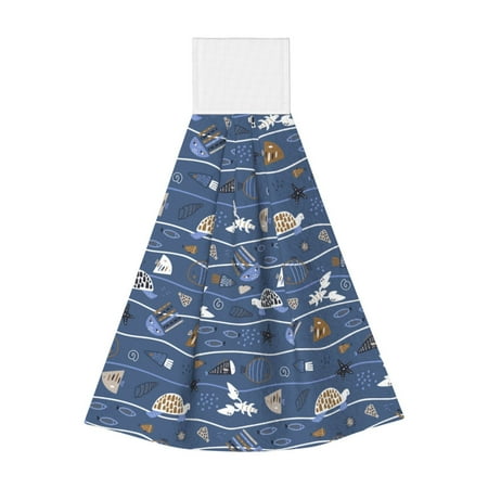 

Wukai Underwater World Animals Print Kitchen Towels Quick Dry Washcloths Coral Velvet Dishtowels Multipurpose Reusable Cloths Soft Tea Absorbent Cleaning Cloths