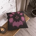thumbnail image 3 of Velvet Decorative Throw Pillow Covers Set of 2, Soft Square Cushion Cover with Invisible Zipper Trendy Style Vaporwave Printing, 16"x16", 3 of 7