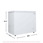 Frigidaire 10.3 Cu Ft Chest Freezer, White Garage Ready Deep Freezer for Basement, Kitchen, Bulk Food Storage