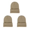 thumbnail image 1 of Qarigey Beanie Hat Gorros de punto Ajustable Otoño Skullcap Manga caliente Esquí Accesorios para el cabello para deportes al aire libre Beige Type1 NO1 Qarigey  CBP268716, 1 of 6