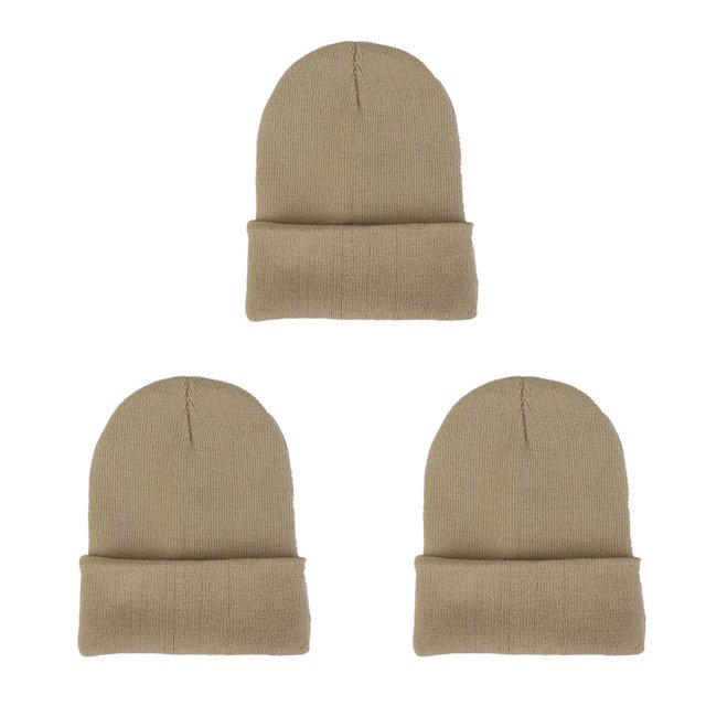 Minnieouse Gorros de lana Gorros de punto Ajustable Otoño Skullcap Moda Multifuncional A prueba de viento Casual Accesorios para el cabello Beige Type1 NO1 Minnieouse CBP268716
