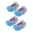 thumbnail image 1 of Zapatillas perezosas mopa zapatillas limpiador suave cubierta de reutilizable limpieza de calcetines lavables para pies 4/Set Azul perfecl Zapatillas de trapeador, 1 of 8