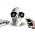 thumbnail image 3 of Apmemiss Portable Bluetooth Speakers Clearance Portable Skeleton Skull Bluetooth Wireless Speaker 15W BT4.0 FM Radio Halloween Wireless Speaker Clearance Sales, White, 3 of 5