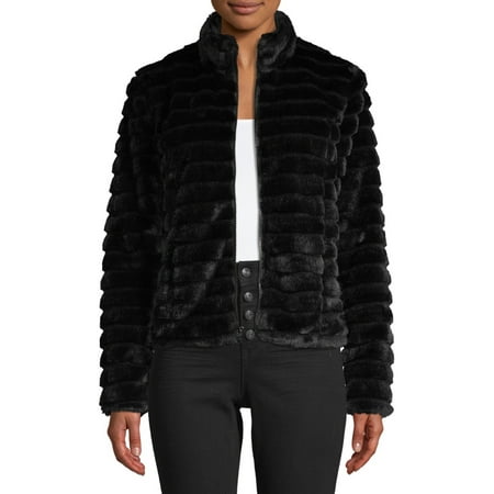 Kendall + Kylie Women's Faux Fur Coat