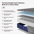 thumbnail image 3 of Sweetnight 13 inch Queen Size Mattress Cooling Gel Memory Foam Mattresses in a Box,CertiPUR-US Certified,Medium, 3 of 20