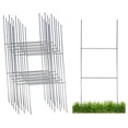 thumbnail image 1 of Sturdy Metal Wire Step Stake Frame for Yard Signs 10 x 24 inch H Frame Wire Sign Spikes (15 Pack), 1 of 15