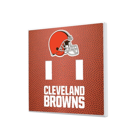 Cleveland Browns Football Design Double Toggle Light Switch Plate