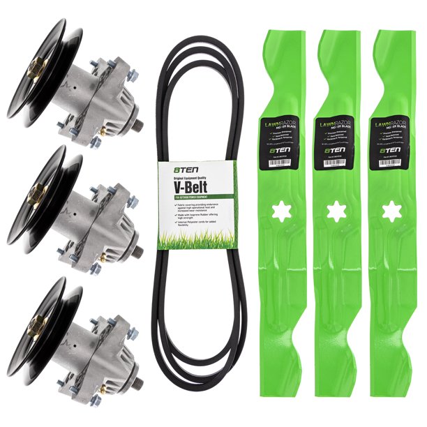 8TEN Spindle Belt Blade Kit for 50 inch MTD Cub Cadet RZT 50 Walmart