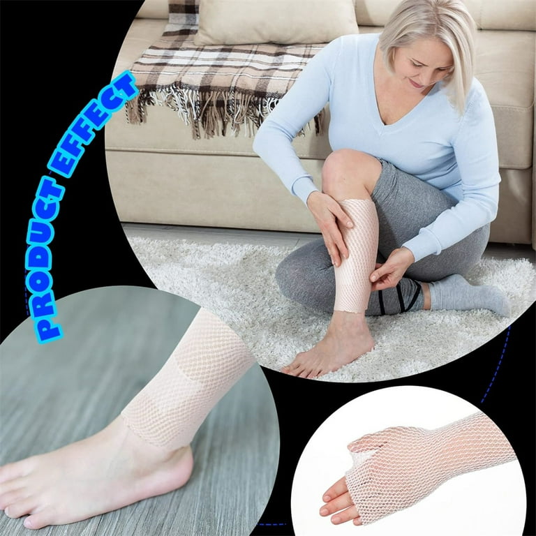 White Net Tubular Webbing,Elastic Wound Dressing Bandage,Stretchable Fix  Band Emergency Aid Tubinette,Gauze Wrap Elastic Support Net Bandage,for  Wrist Forearm Elbow 2Pcs - Walmart.com