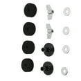 thumbnail image 4 of Cymbal Replacement Accessories, Height Positioning 12Pcs Hi Hat  Felt Improve Sound Quality Standard Size With Base Wing Nuts Washer For Most Drum Kits Black, 4 of 8