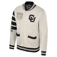 thumbnail image 2 of Women's Colosseum Cream Colorado Buffaloes Jacquard Full-Zip Sweater, 2 of 3